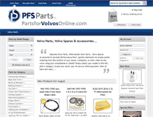 Tablet Screenshot of partsforvolvos.com